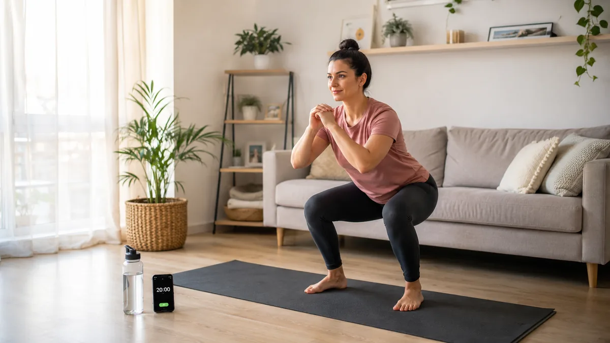 20-Minute Home Workout for Beginners: A Complete 4-Week No-Equipment Plan