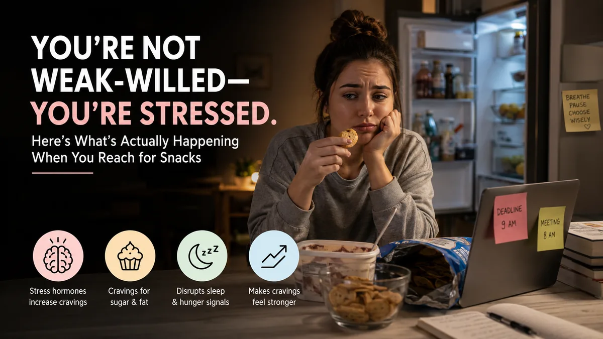 You're Not Weak-Willed — You're Stressed. Here's What's Actually Happening When You Reach for Snacks