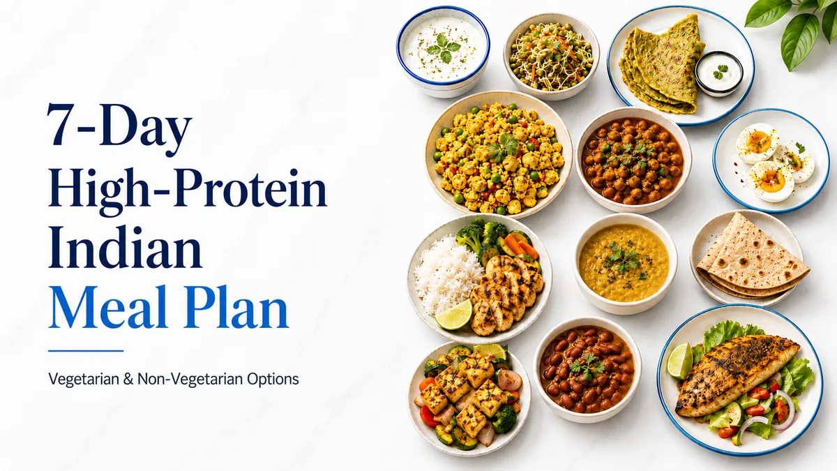 7-Day High-Protein Indian Meal Plan for Fat Loss: Vegetarian and Non-Vegetarian Options